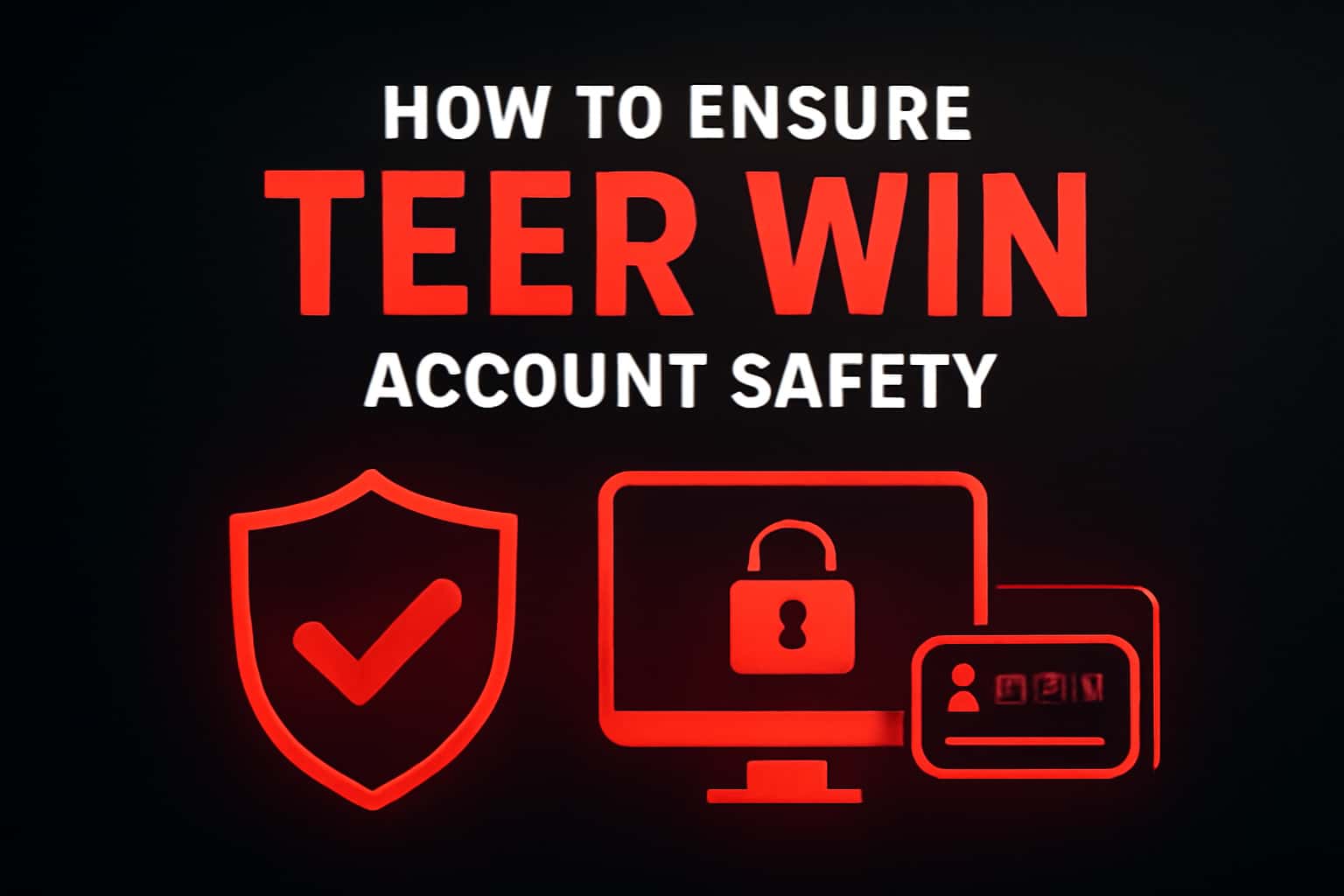 An informative scene depicting secure practices for Teer Win account safety.