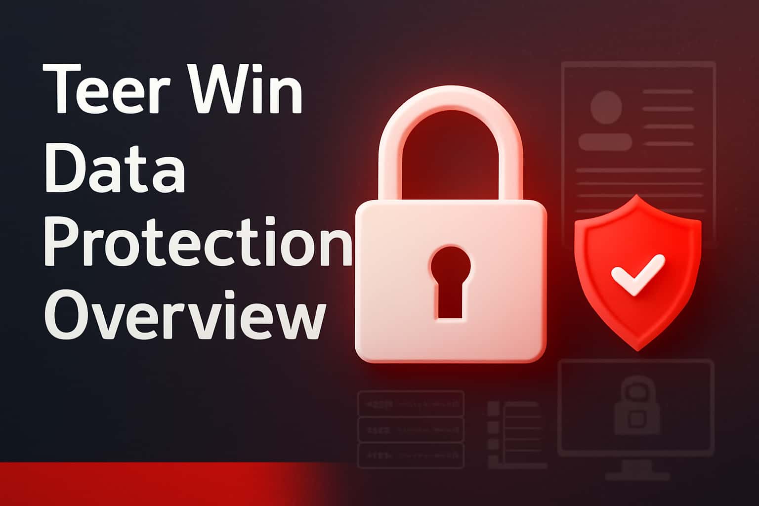 A visually engaging landscape image related to Teer Win Data Protection Overview with a focus on security themes.