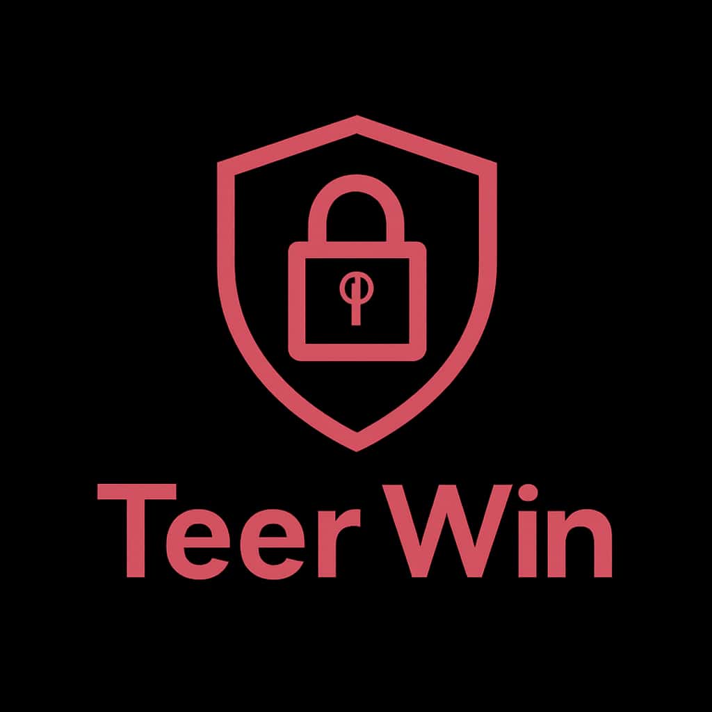 A badge icon symbolizing enhanced security features for Teer Win.