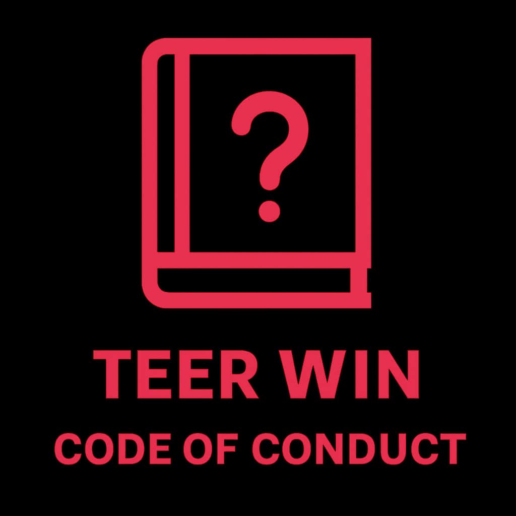 An icon representing the Teer Win Code of Conduct for guidance.
