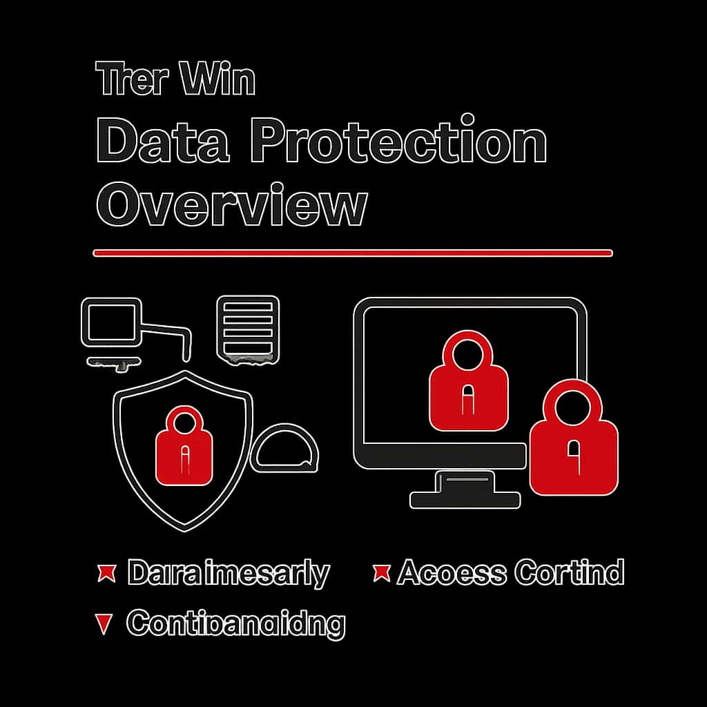 An informative diagram illustrating concepts related to Teer Win Data Protection.