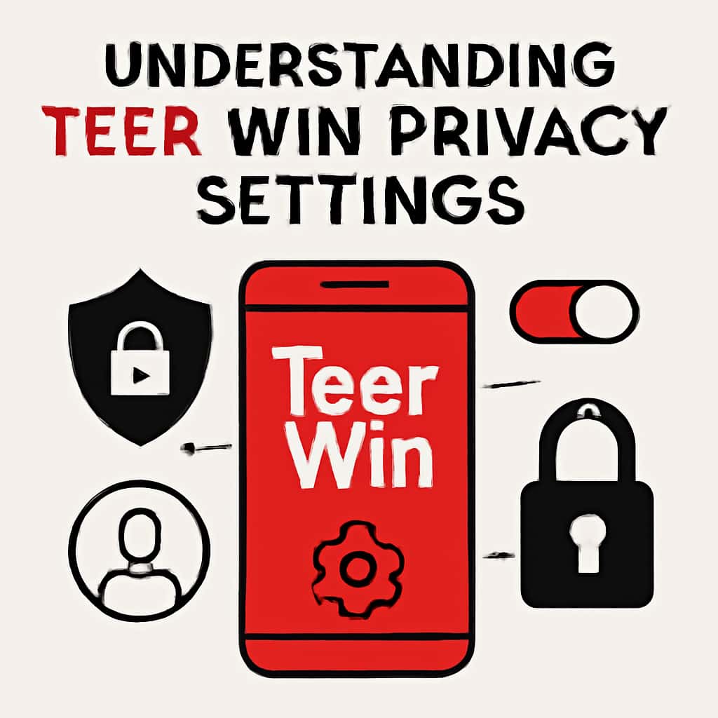 Illustration detailing various privacy settings available on Teer Win.