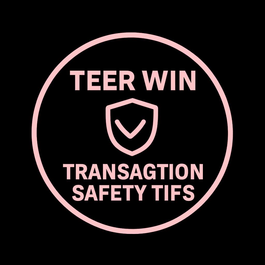 Icon representing Teer Win Transaction Safety Tips.