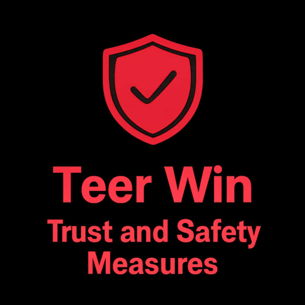 A professional badge symbolizing trust and safety measures of Teer Win.