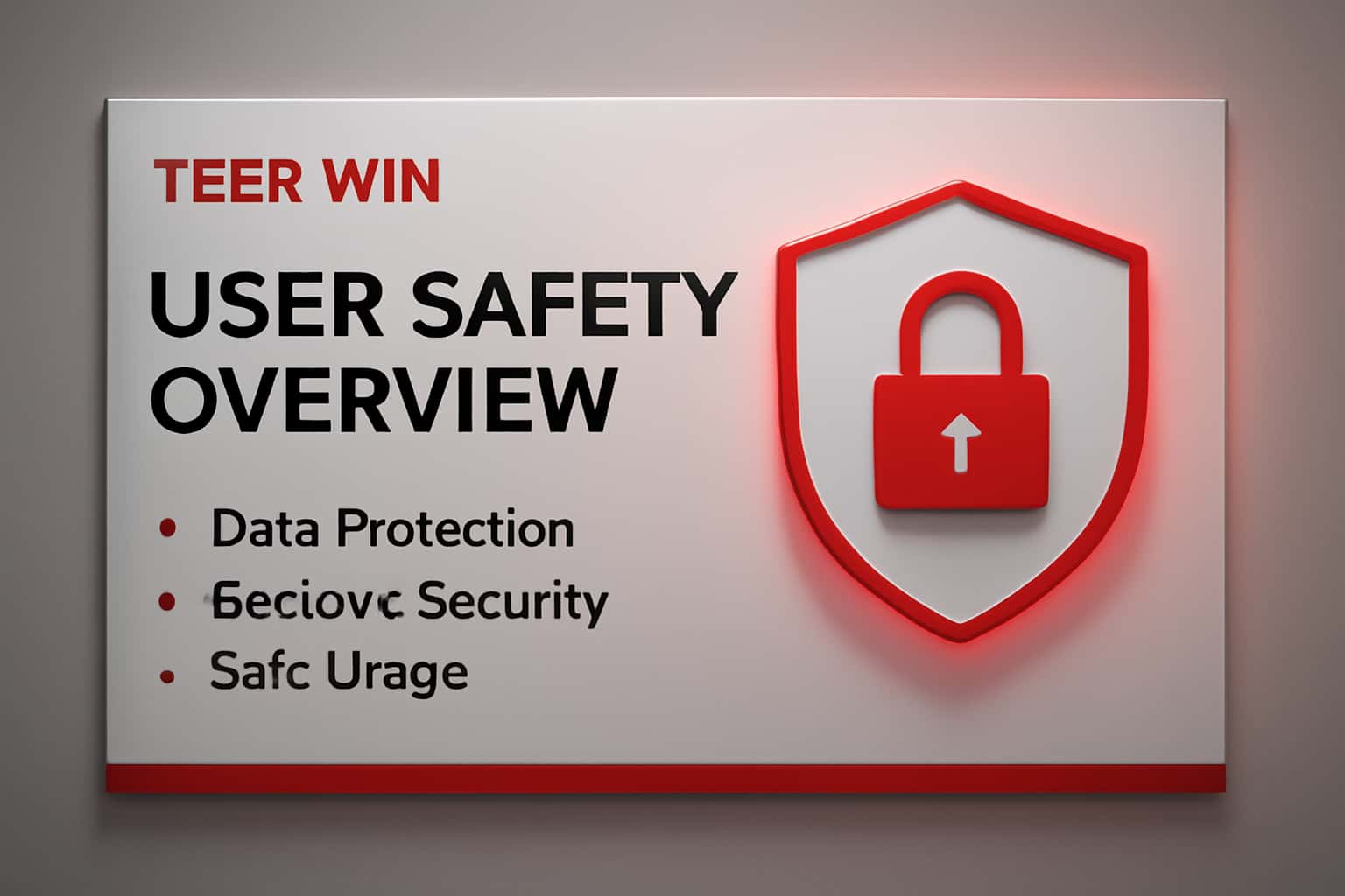An informative scene depicting user safety measures in the Teer Win platform.