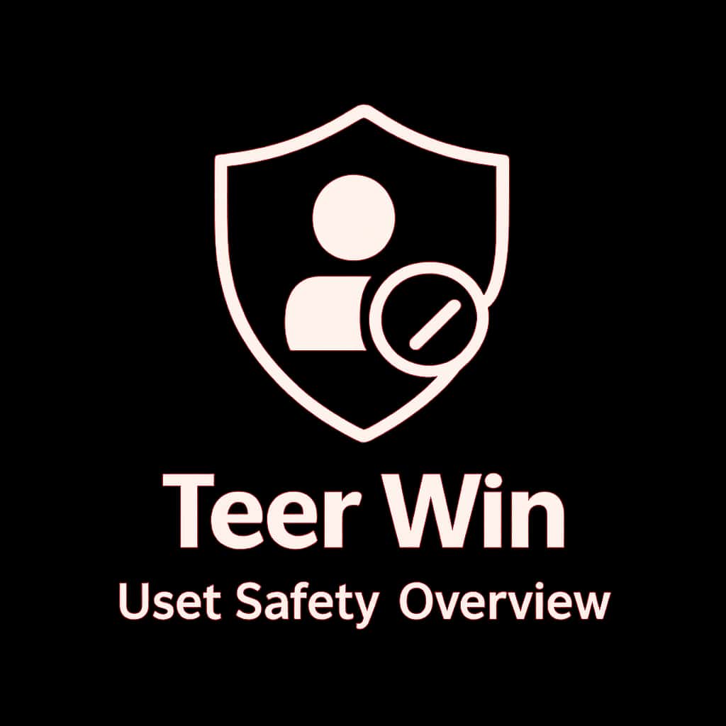 A badge symbolizing user safety in the Teer Win platform.